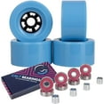 thumbnail image 3 of Cal 7 90mm 78A Longboard Flywheels + ABEC 7 Bearings and Spacers (Blue), 3 of 4