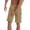 Khaki, variant on WIZUTIZ Men's Hiking Shorts with 5 Pockets, Golf Shorts Men 7 Inch Inseam Quick Dry Breathable