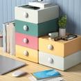 thumbnail image 3 of Caja De Almacenamiento Con Cajón De Escritorio, Cajón De Almacenamiento Apilable De Gran Capacidad, Organizador De Almacenamiento De Escritorio Con Cajones Para Uso En El Hogar Y, 3 of 7