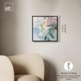 thumbnail image 5 of Elegant Green Abstract Canvas Modern Colorful Art by Art Remedy, Black Frame, 16" x 16", 5 of 7