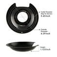 thumbnail image 6 of Range Kleen P103 Style E 1 Small Heavy Duty Black Porcelain Drip Pan, 6 of 6