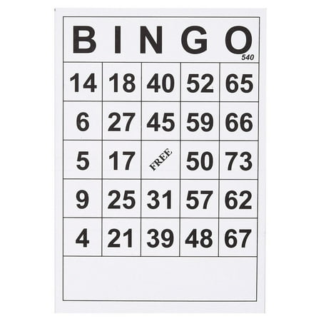 Juvale 3-60 Pack Disposable Bingo Game Card Sets (180 Cards Total), 1 ...