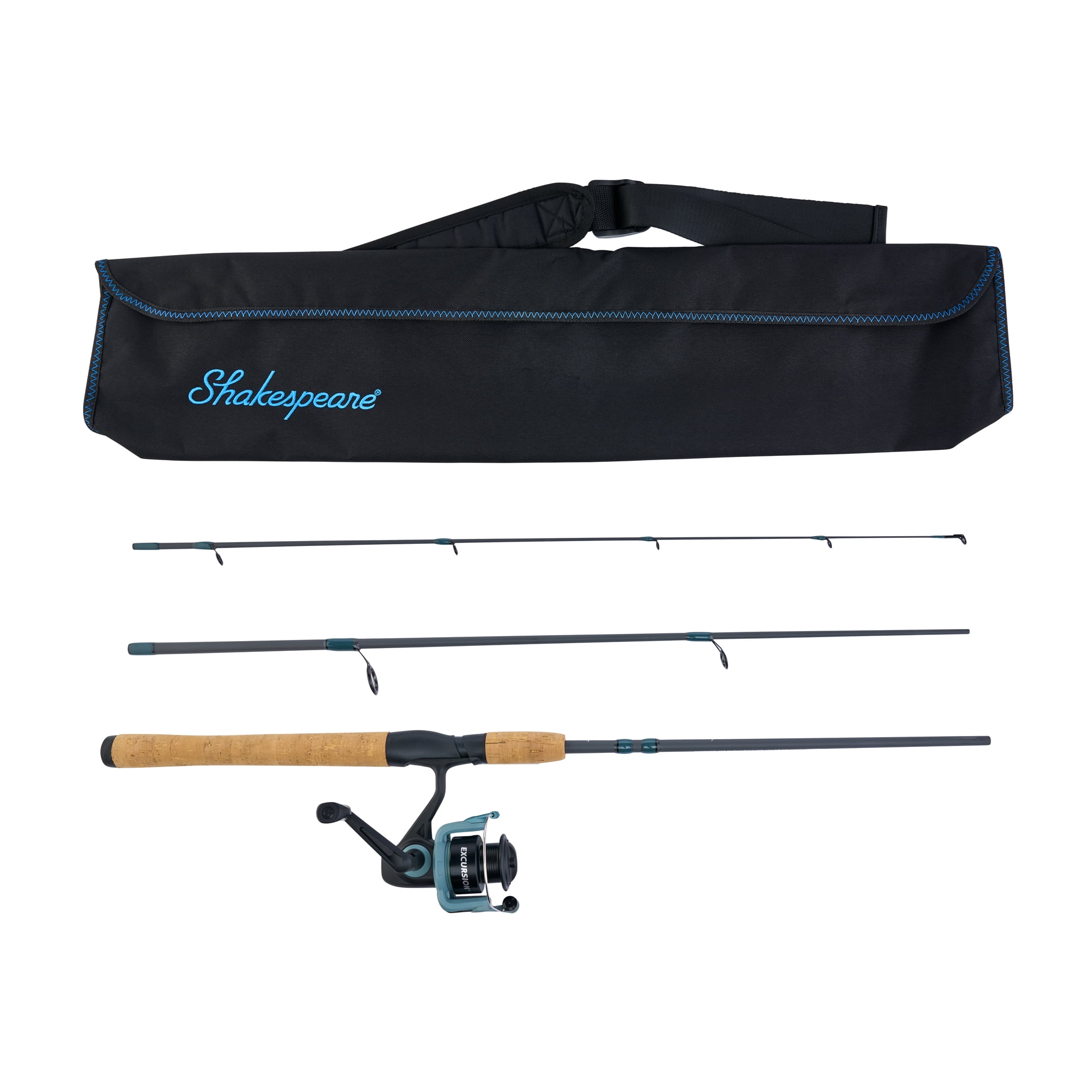 excursionfi fishing poie with pulse reel Tesoro Spinning The Shakespeare Excursion series provides the ideal assortment of rods Shakespeare Excursion Spinning Reel and