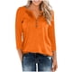 thumbnail image 2 of Sudadera,Camiseta raglán con cuello en V para mujer, manga 3/4, blusa informal de cuello redondo para estar en casa, sopatenor, 2 of 9