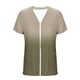 thumbnail image 3 of Camiseta de Cuello Redondo de Color Sólido Casual de Ajuste Suelto con Poliéster Suave, Camiseta de Verano para Uso Diario en Casa O Trabajo, 3 of 7