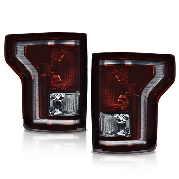 HOWEN Rear Tail Lights Brake Lamps Left Right Side Compatible with 2015-2017 Ford F-150 Smoke