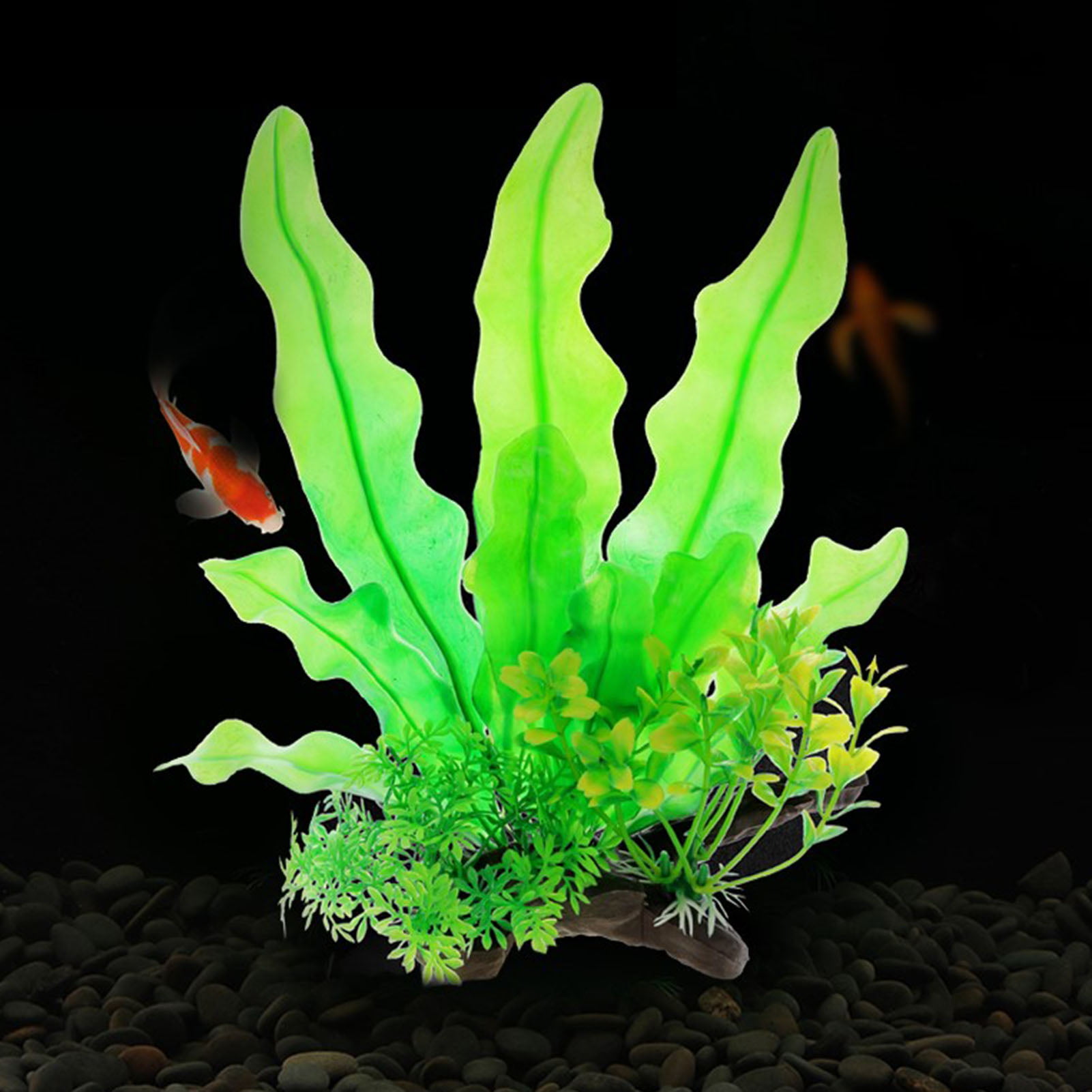 XWQ 22cm Fish Tank Plant Vivid Vibrant Color PVC Fake Seaweed