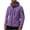Purple, variant on Men's Outdoor Climbing Jacket, Solid Color Long Sleeve with Zipper Pockets. Hooded Design, Windproof and Waterproof, Built for Sports, Winter Adventures, and Daily Commutes