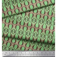 thumbnail image 3 of Soimoi Green Rayon Fabric Filigree Damask Printed Fabric 1 Yard 42 Inch Wide, 3 of 3