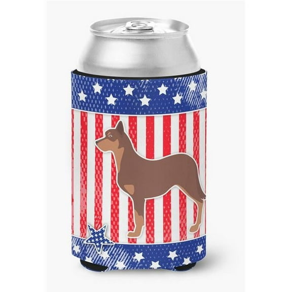 USA Patriotic Australian Kelpie Dog Can or Bottle Hugger