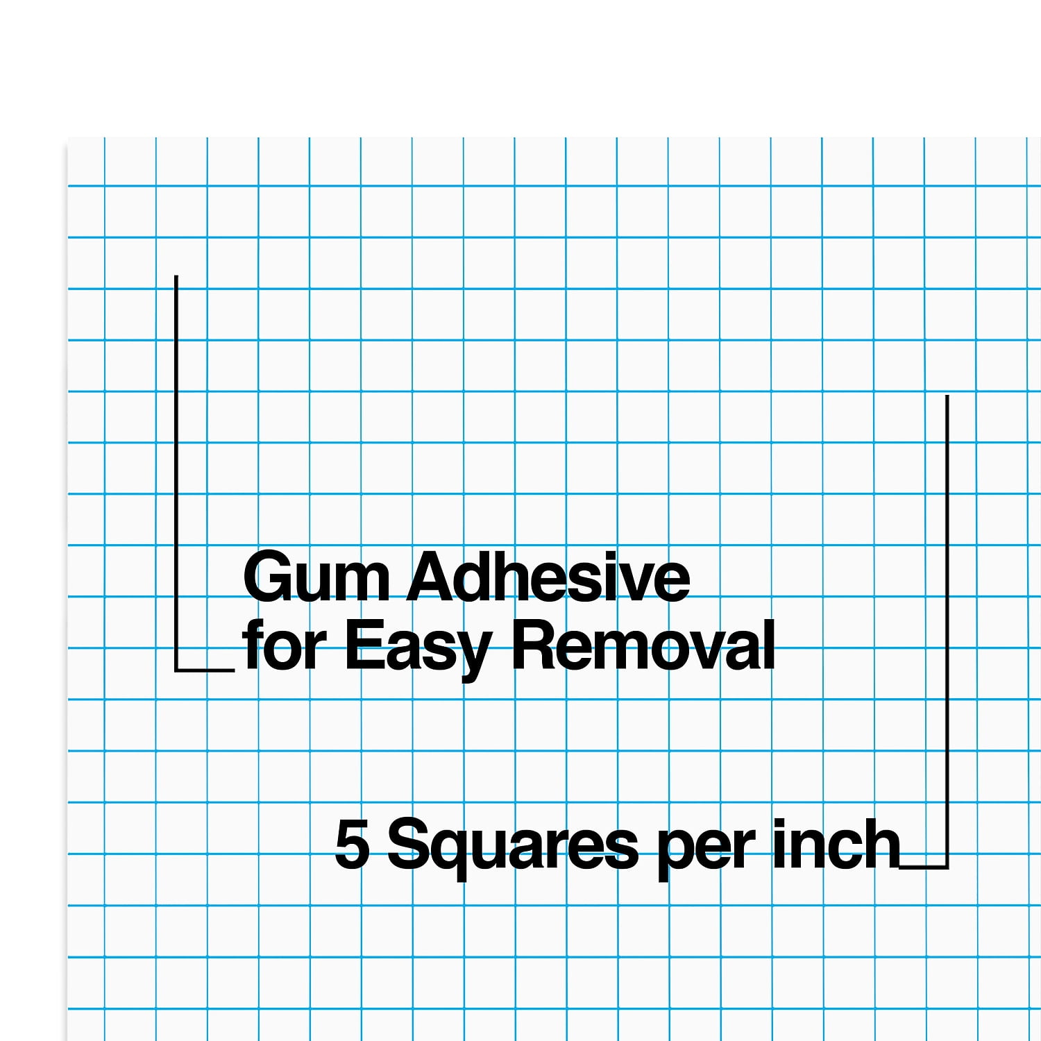 Staples Notepads 8.5" x 11" Graph Ruled White 50 Sheets/Pad 18/Carton ST57332VS