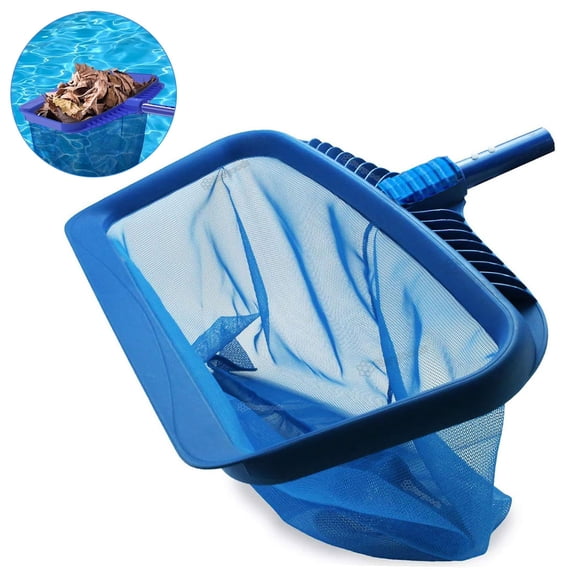  Professional Pool Skimmer Net, Upgraded Extra Wide Scoop Edge, Swimming Leaf Rake with Ultra Fine Mesh Deep Nylon Net Bag - Pool Nets for Cleaning Finest Debris (Not Pole) ﻿