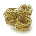 Hair Elastics Hair Ties, Professional Grade Ponytail Holders - Metallic ...
