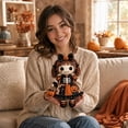 thumbnail image 5 of Halloween Patchwork DIY Kit,Cute Pumpkin Skeleton Witch Felt Sewing Craft Set,3D Handmade Art Project for Adults Teens and Beginners,Spooky Home Decor Gift 8.7 Inch,1PC, 5 of 6