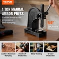 thumbnail image 2 of VEVOR Arbor Press, 1 Ton Manual Arbor Press, 5.9" Maximum Height, Cast Iron Heavy-duty Manual Desktop Arbor Press, Precision Hand Press for Stamping, Bending, Stretching, Forming, 2 of 9