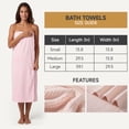 thumbnail image 6 of REDKISS 6-Piece Pink Microfiber Towel Set, Extra Large Quick Dry Absorbent Towels, 2 Bath, 2 Hand, 2 Washcloths for Bathroom, Gym, Spa, 6 of 7