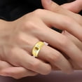 thumbnail image 3 of RYLOS Men's Rings 14K Yellow Gold Classic Nugget 6X4MM Oval Gemstone & Diamond Ring Tiger Eye November Birthstone Rings Size 10, 3 of 7