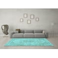 thumbnail image 3 of Ahgly Company Indoor Rectangle Abstract Light Blue Modern Area Rugs, 6' x 9', 3 of 4