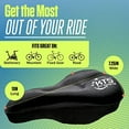 thumbnail image 3 of KT-Sports Exercise Bike Seat Cushion Comfort Gel Bicycle  Padded Seat Covers for Bikes with Anti-Slip Design and Drawstring, Comfy Soft Mountain Road Bike Accessories for Men and Women, 3 of 9