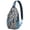 Multicolor, variant on Vintage Paisley Ornament Sling Backpack for Women, Rustic Boho Crossbody Shoulder Bag with Decorative Floral Pattern, Lightweight Travel Daypack