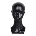 thumbnail image 1 of Cabeza de maniquí para peluquería y peluquería. negro, 1 of 9