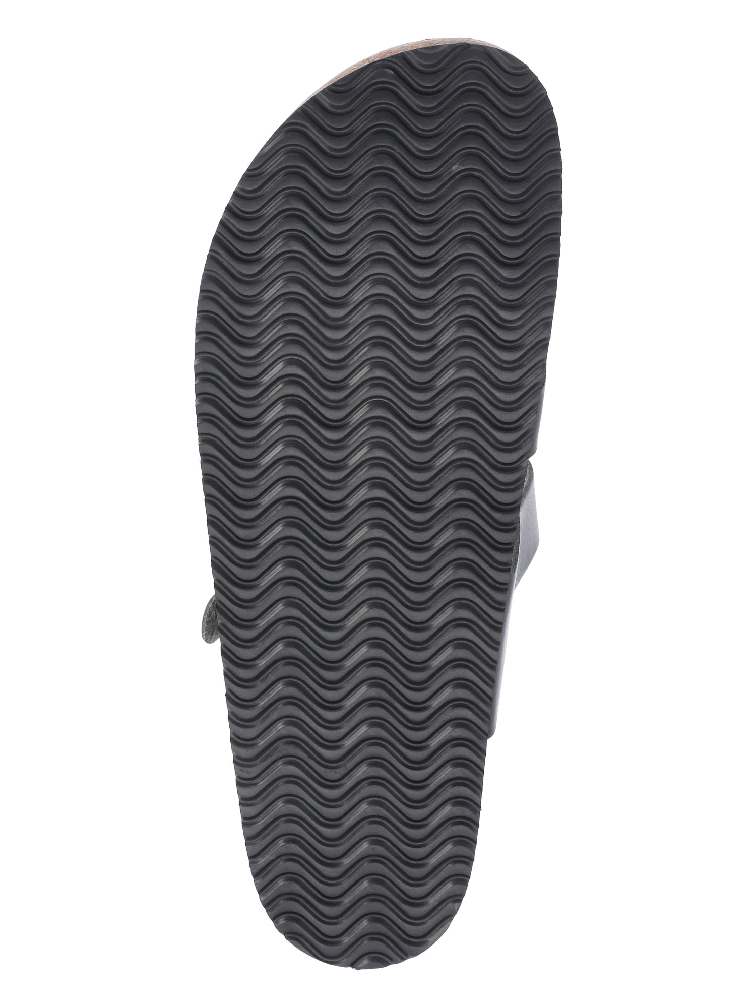 Time and Tru Women's Asymmetric Strap Footbed Sandals, Wide Width Available