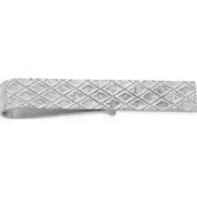 Sterling Silver Rhodium-Plated Tie Bar 50 X 9 Made In United States qq190