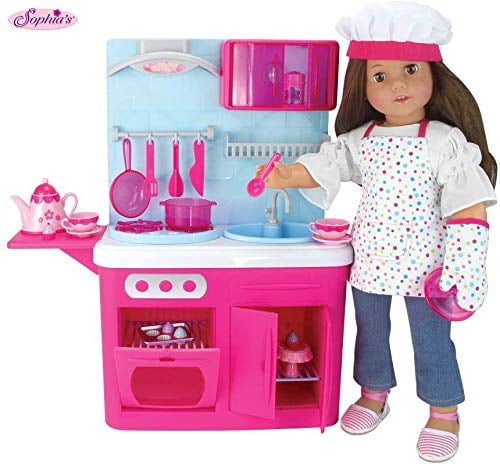 18 inch doll kitchen set