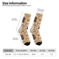 thumbnail image 2 of Disketp Snake And Flower Unisex Crew Socks Lightweight Breathable Ventilation Ankle Socks, Mid-calf socks for Daily, 2 of 6