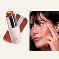 thumbnail image 1 of Two Color Sandwich Blusher Stick Natural Three Dime Nsional Brightening Lip And Cheek D Ual Use Pearl Colored Rouge Powder Blusher, Makeup White Blusher, 1 of 9