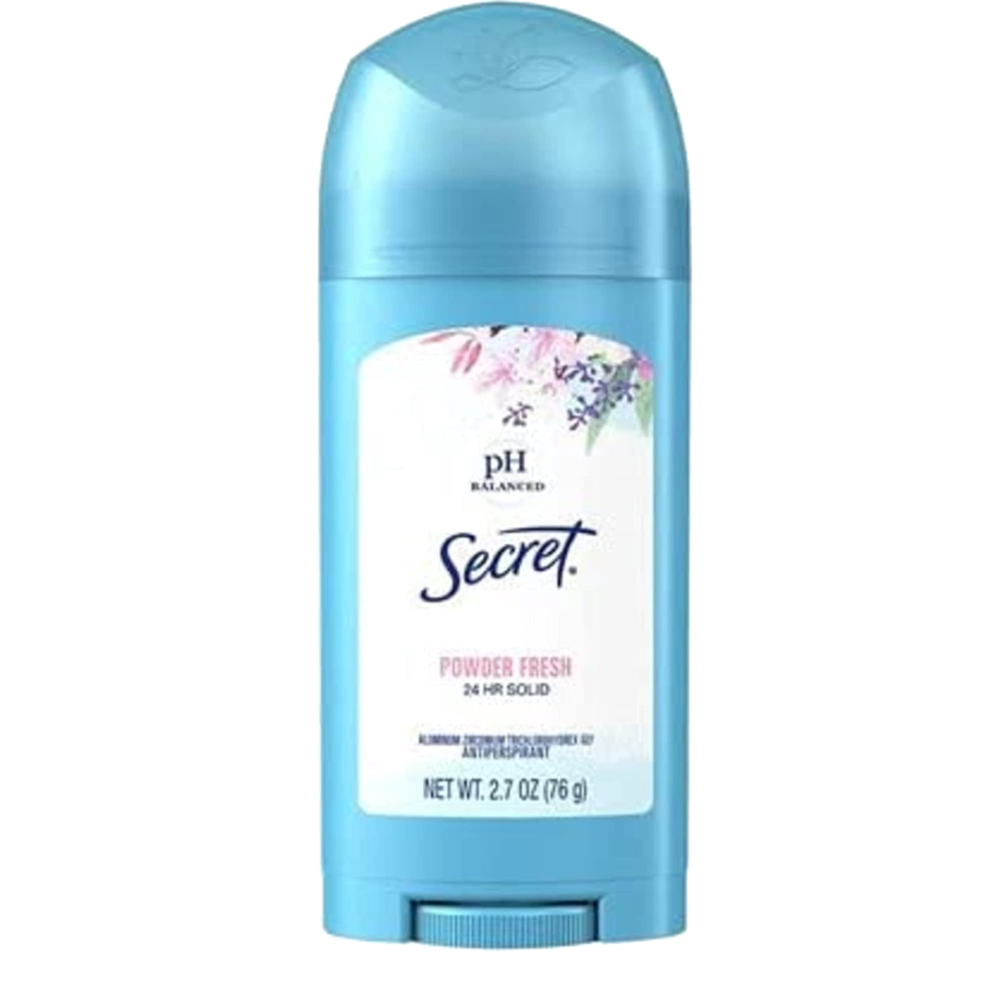 Secret Original Powder Fresh Women,S Solid Antiperspirant & Deodorant 2.7 Oz, Pack Of 6