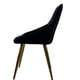 thumbnail image 2 of Silla Varssi Terciopelo Negro Grupo Microtec Patas Doradas Metalica Industrial Moderno Cocina Bar Restaurante desayunador Minimalista Acojinado Grupo Microtec Varssi, 2 of 4
