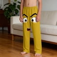 thumbnail image 6 of Qunyiney Boys' Pants Graphic Funny with Pockets Pants Elastic Waist Beach Wide Leg Relaxed Fit Pants Size 9, 6 of 9