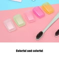 thumbnail image 3 of 5pcs Color Random Toothbrush Head Cover Outdoor Camping Travel Toothbrush Head Plastic Case Guard, 3 of 9