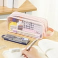 thumbnail image 3 of JLFNYA Hard Sided Pencil Case Clear Zipper,Clearance Clear Handheld Multifunction Pencil Pouch Transparent Makeup Bag for Teen Student College Business Travel Office Adult, 3 of 7