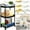 white, variant on YOPTOP 3-Tier Rolling Storage Cart Small Utility Cart Organisation Cart with Lockable Wheels Storage Rolling Trolley Organiser Rack Cart for Kitchen Bathroom Living Room Bedroom Spaces,white