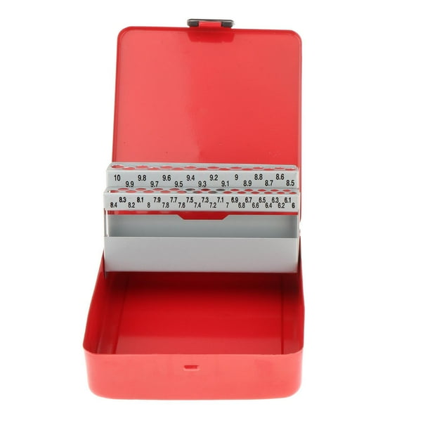 Caja de almacenamiento para brocas giratorias, accesorio vacío, conveniente, caja de índice de brocas de Metal resistente, organizador dispensador de 41 ranuras