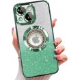 thumbnail image 1 of Funda magnética MagSafe para iPhone 13, protección total, delgada, a prueba de golpes, antiarañazos, con purpurina y protector de lente de cámara, vista del logotipo y a prueba de polvo, 1 of 8