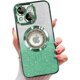 thumbnail image 1 of Funda magnética con purpurina para iPhone 15, compatible con MagSafe, protección total, delgada, a prueba de golpes y arañazos, con protector de lente de cámara y red antipolvo, 1 of 8