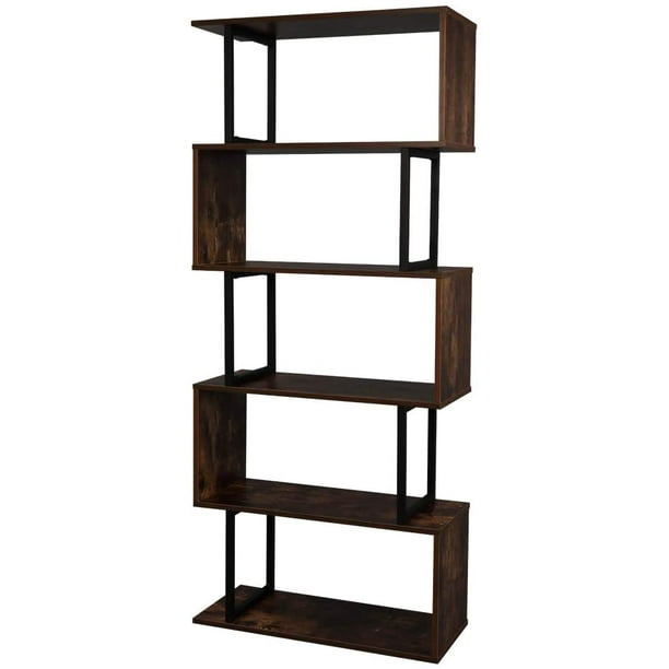 Bookshelf 5 Tier Bookcase S Shaped Bookshelf Free Standing Display Storage Shelves Decor Furniture For Living Room Home Office Vintage Walmart Com Walmart Com Bookshelf 5 Tier Bookcase S Shaped Bookshelf Free Standing Display Storage Shelves Decor Furniture For Living Room Home Office Vintage Walmart Com Walmart Com