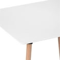 thumbnail image 2 of Homycasa 31.5 IN Dining Table Solid Wood Square Legs White, 2 of 7