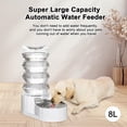thumbnail image 6 of Gravity Dog Water Dispenser: 8L Large Auto-Refill Stainless Steel Pet Water Feeder - No-Spill BPA-Free Design for Large Dogs & Multi-Dog Homes - Everyday Indoor & Outdoor Spaces, 6 of 8