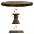 thumbnail image 6 of Hanobe Rustic Cake Stand 11.8 Inch Wood Dessert Display Riser Vintage Beads Cake Stand for Wedding And Christmas Reception Decoration, Brwon, 6 of 6
