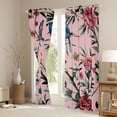 thumbnail image 3 of Castle Fairy Chic Floral Flowers Blackout Curtains Set of 2 (52x84 Each) for Female Men Women,Exotic Style Window Curtains,Vintage Retro Luxury Curtains and Drapes,Lightweight Room Decor, 3 of 6