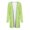 Mint Green, variant on Cardigan for Women Solid Color Open Front Soft Draped Ruffles Blouse Long Sleeve Casual Lightweight Plus Size Tops with Pocket