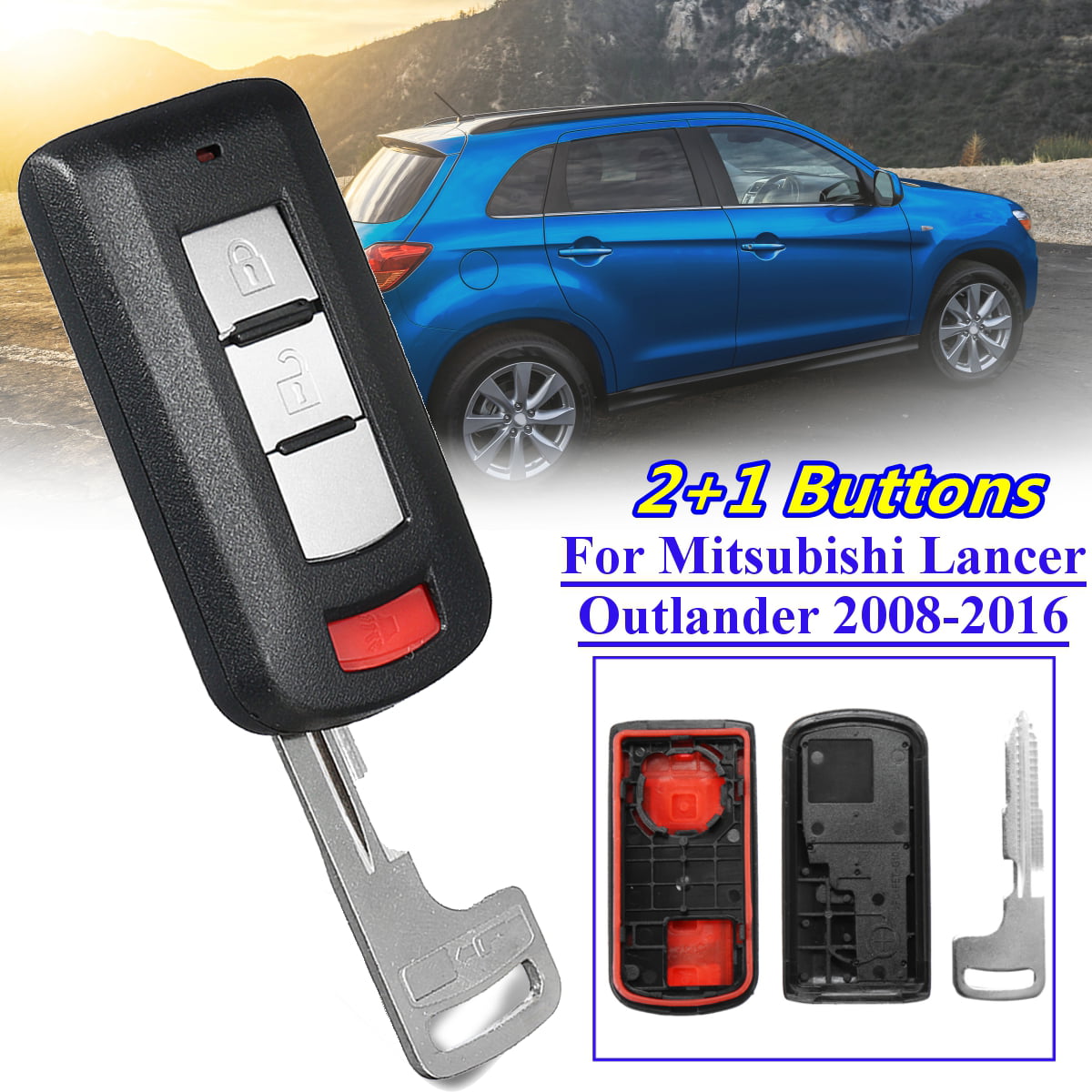fits 2008-2016 Mitsubishi Outlander & Lancer Smart Key Fob Keyless Entry Remote OUC644M-KEY-N