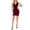 Wine, variant on QUNYINEY Formal Cocktail Dress for Women Sleeveless Black Bodycon Velvet Mini Dresses Prom Party Slim Fit V-Neck Dresses