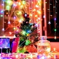 thumbnail image 4 of Luces navideñas con forma de estrella, carámbano Led para exteriores, 20m, 864 LED, 220V, enchufe europeo/estadounidense, decoraciones navideñas, cortina de guirnaldas 2024, 4 of 4