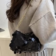 thumbnail image 4 of Women's Sparkly Sequin Crossbody Purse Evening Clutch Handbag Bag with Chain Strap, 4 of 4