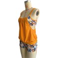 thumbnail image 5 of NIEWTR Tankini Swimsuits for Women Loose Fit Floral Printed Modest 2 Piece Bathing Suits(Orange,XL), 5 of 7